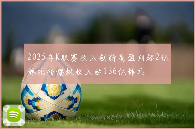 2025年K联赛收入创新高盈利超2亿韩元转播权收入达136亿韩元
